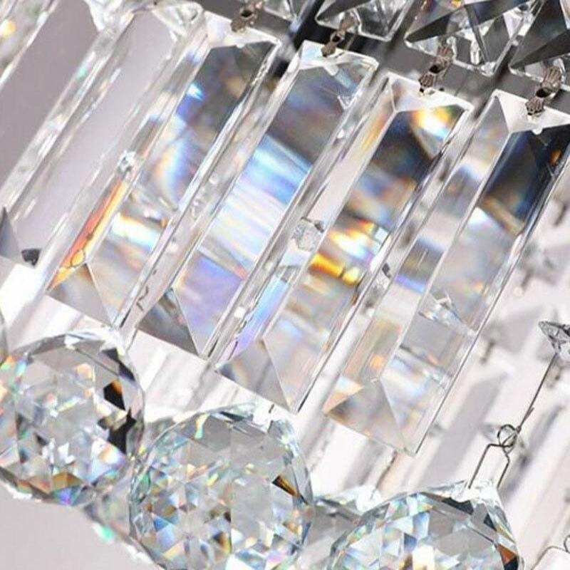 Berlin Modern Crystal Rectangular Chandelier