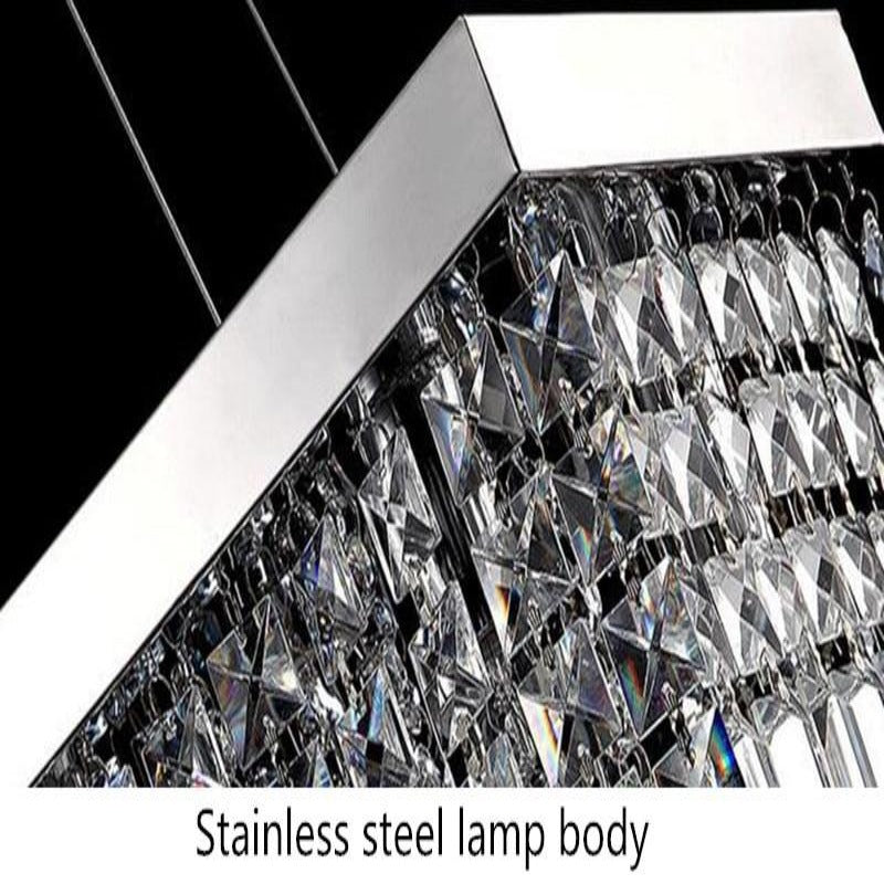 Berlin Modern Crystal Rectangular Chandelier