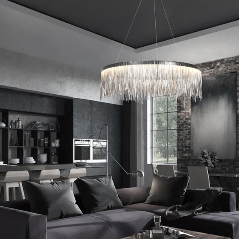 Selena Round Modern LED Chandelier