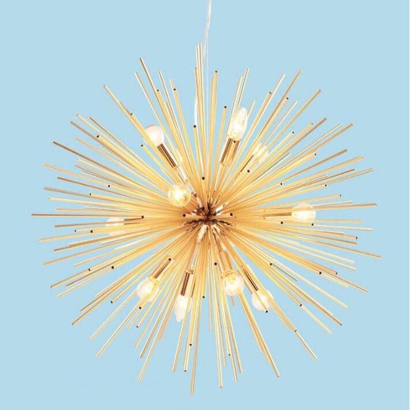 Cosmic Star Sputnik Gold Modern Pendant