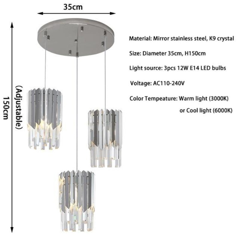 Belissa III Crystal Chandelier