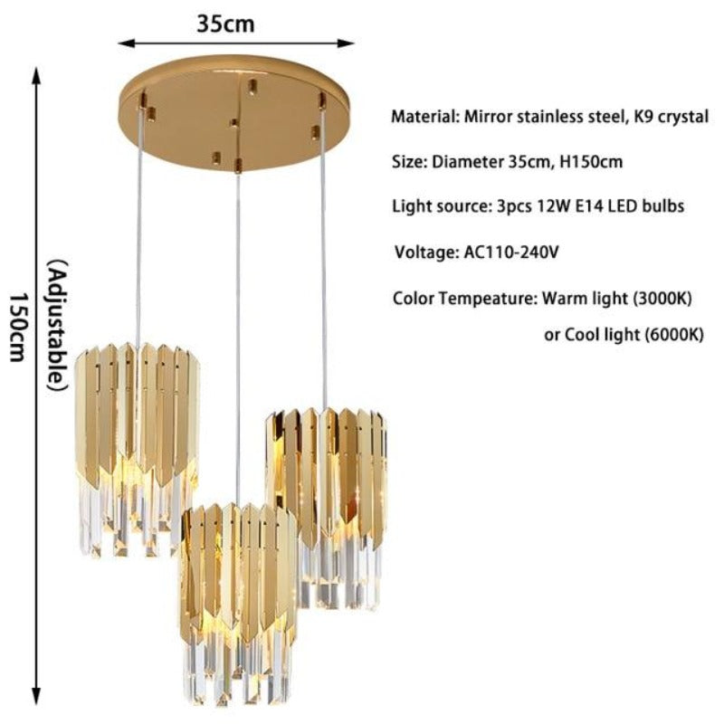 Belissa III Crystal Chandelier