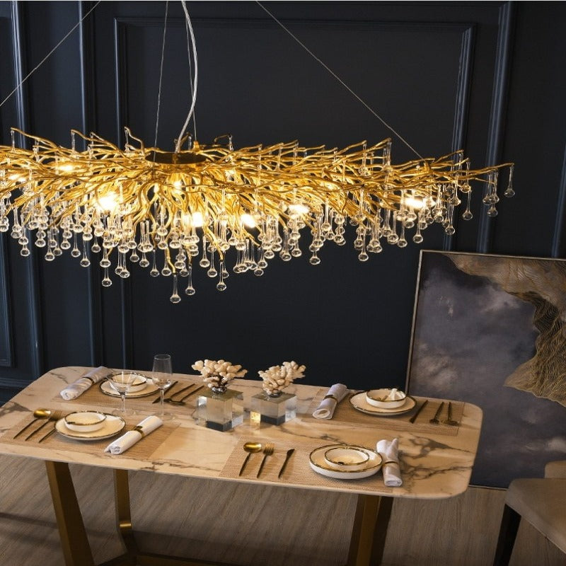 Marbella Modern Branch Crystal Chandelier
