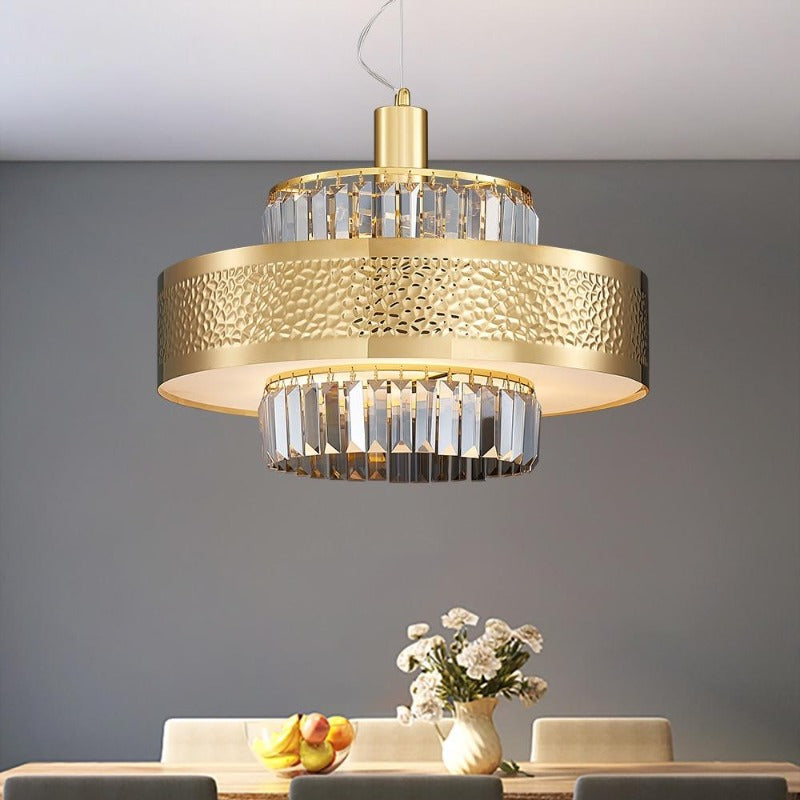 gold crystal chandelier