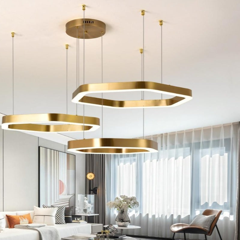 gold modern chandelier