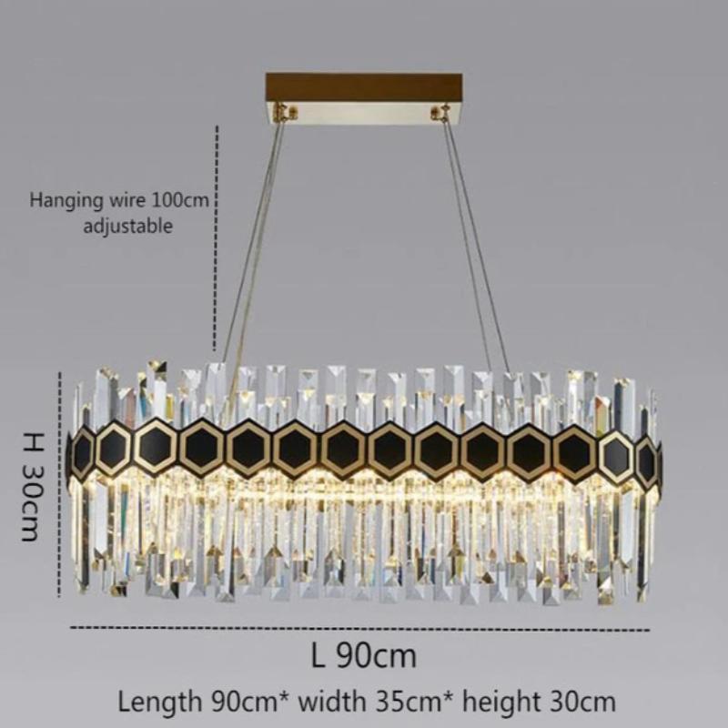 Donelle Oval Crystal Chandelier
