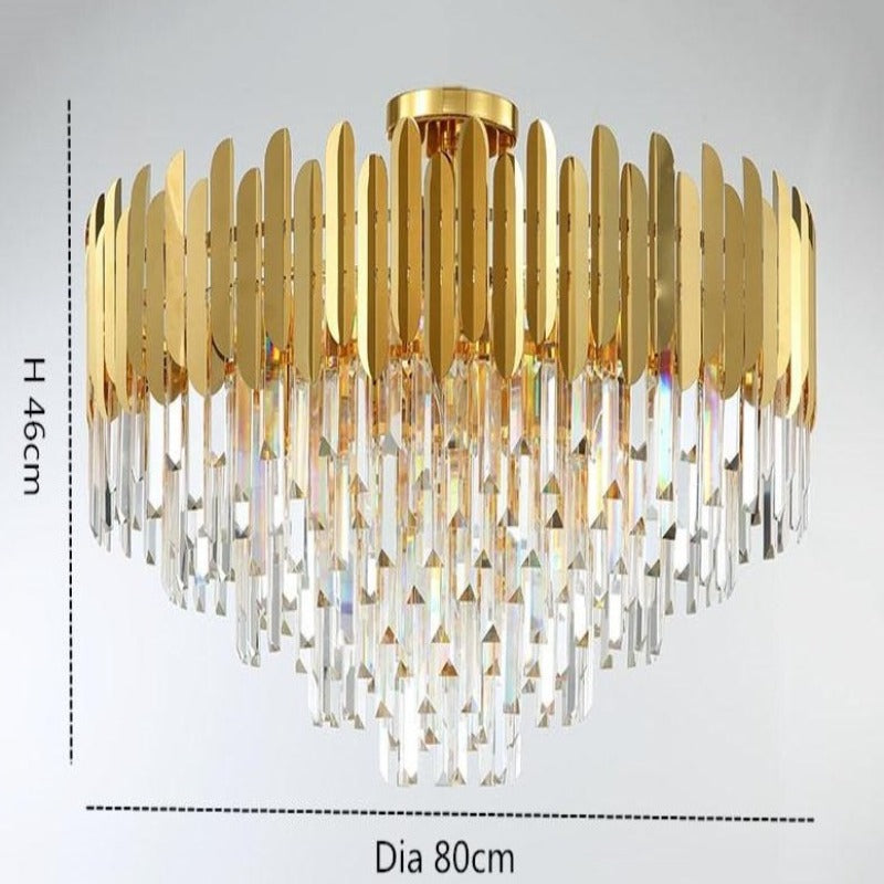 Deangelo II Gold Luxury Chandelier