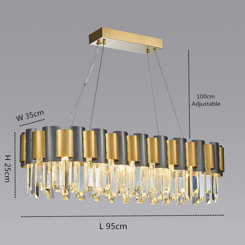 two toned chandelier