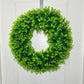 Chiara Green Artificial Boxwood Decorative Wreath Indoor/ Outdoor Use