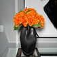 Ariane Orange Artificial Hydrangea Flowers Realistic Silk Blooms for Home Decor, Centerpieces & Arrangements Fall