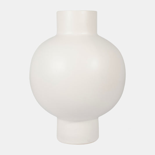 Cer, 18"h Bubble Vase, Creme