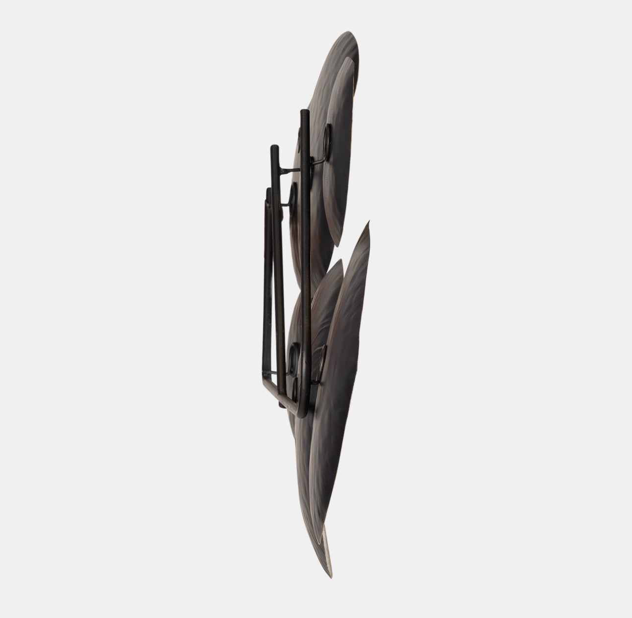 White Gold and Grey Metal Modern Wall Decor 25"