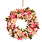Zoey Blush Pink Faux Peony Flower Wreath  23" All Season Indoor Outdoor