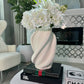 Murano Ceramic White Modern Vase 3d Printed