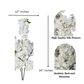 Sienna White Cream Silk Cherry Blossom Flower Set of 3 Branches Pack 40'' Inches