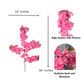 Sienna Hot Pink Silk Cherry Blossom Flower 3 Branches Pack 40'' Inches