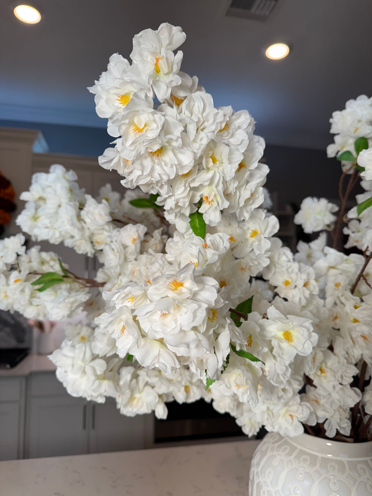 reusable cherry blossom decorations

year-round faux flower decor

soft white artificial cherry blossoms

lifelike faux blossoms white

elegant silk floral stems

home decor cherry blossom stems

wedding aisle faux blossoms

maintenance-free cherry blossom flowers

white blossom centerpiece ideas

artificial cherry blossom bundle