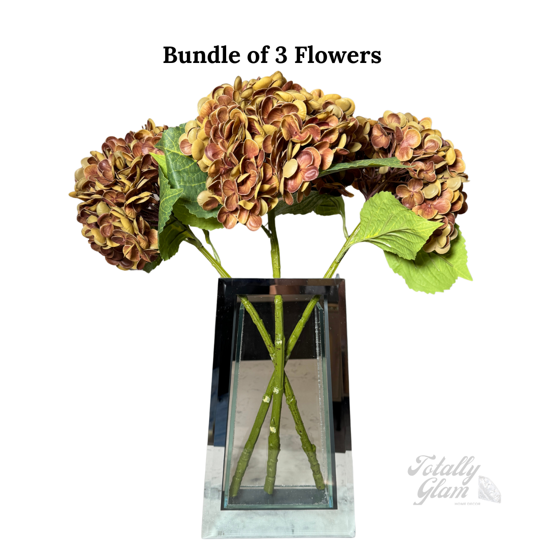 Hydrangea flowers decorative stems

Brown artificial flowers for living room

Artificial hydrangea stems wedding bouquet

Hydrangea flowers farmhouse decoration

Hydrangea centerpiece Thanksgiving table

Brown hydrangea flowers for autumn

Silk hydrangea stems realistic look

Real touch hydrangea arrangement

Faux brown hydrangea wedding bouquet

Artificial hydrangea fall floral decor