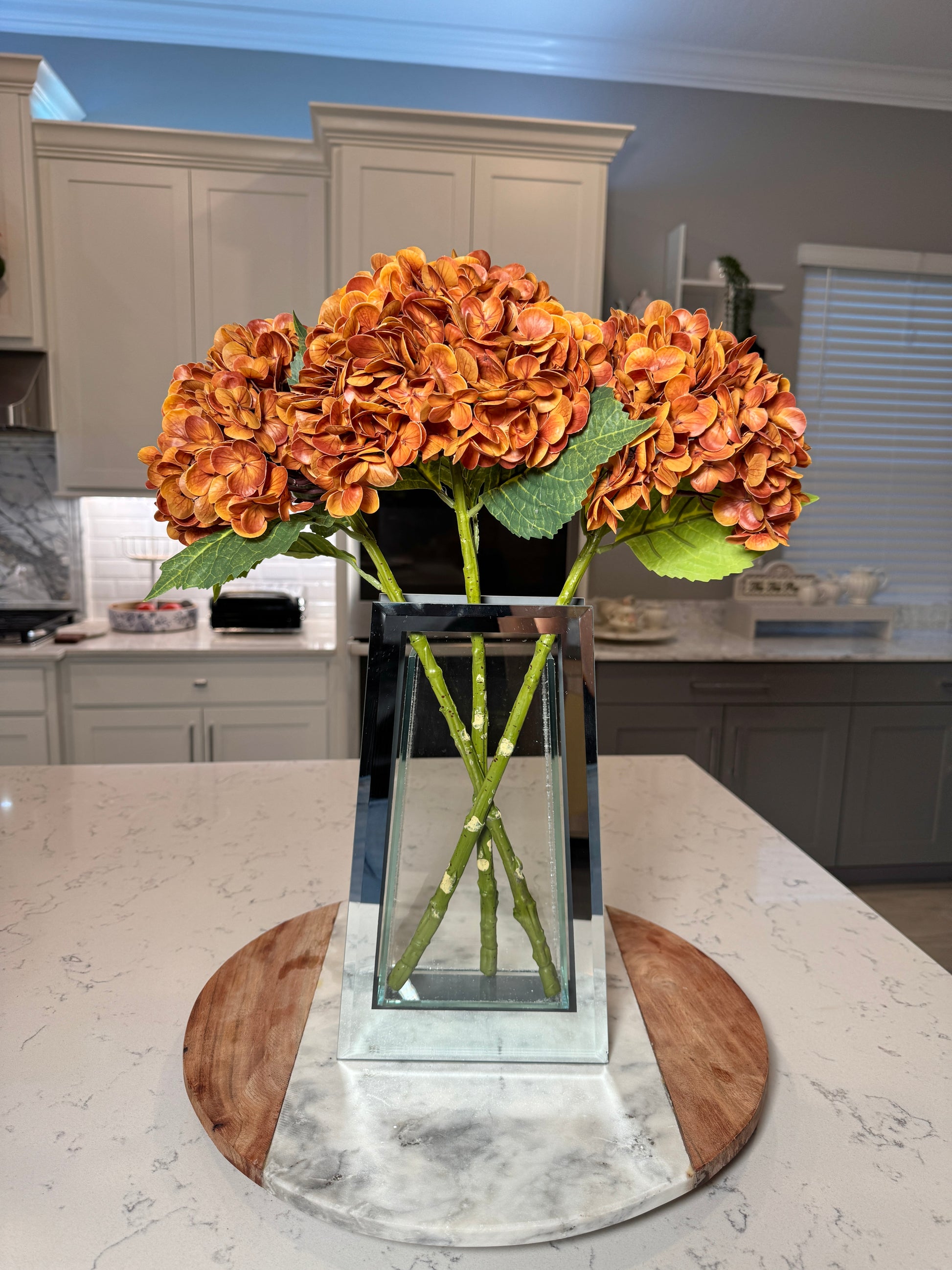 Real touch hydrangea centerpiece

Forever fresh hydrangea flowers

Faux hydrangeas for office desk

Hydrangea flowers with green undertones

Artificial hydrangea stems 20 inches

Hydrangea flowers year round decor

Silk hydrangea branch orange

Faux hydrangea flower stems wedding

Autumn wedding hydrangea bouquet

Artificial hydrangeas modern home