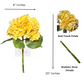 yellow artificial flowers for home décor

vase arrangement with yellow hydrangeas

living room yellow floral accents

farmhouse style faux flowers

kitchen table silk flowers

yellow hydrangea centerpiece décor

bright color artificial florals

faux flowers for spring mantel décor

lifelike flowers for vase display

yellow florals for entryway