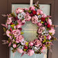 Zoey Light Purple Faux Peony Flower Wreath  23" All Season Indoor Outdoor Decor
