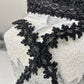 Beaded Lace Trim Sequin Lace Mesh Trim Black Lace Ribbon Appliques