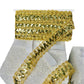 Beaded Lace Trim Sequin Lace Mesh Trim Gold Lace Ribbon Appliques