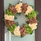 Hydrangea wreath

Cream and green hydrangea wreath

Capri green wreath

Nude brown floral wreath

21 inch hydrangea wreath

All season hydrangea wreath

Lifelike artificial wreath

UV resistant flower wreath

Faux hydrangea front door wreath

Realistic hydrangea wreath