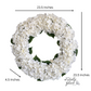 home decor flower wreath

entryway white floral wreath

white hydrangea wall wreath

front porch door wreath

indoor white wreath for wall

living room flower wreath

neutral home decor wreath

elegant home wreath

foyer flower decor wreath

farmhouse front door wreath