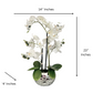 modern orchid table decor

faux floral home accent

minimalist orchid centerpiece

indoor artificial orchid decor

white orchid for living room

tabletop orchid flower decor

artificial orchid for shelf or mantel

entryway orchid plant decor

elegant faux orchid for interior design

neutral orchid arrangement for any room