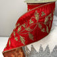 Christmas Red Satin Embroidery Brocade Ribbon