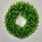 Chiara Green Artificial Boxwood Decorative Wreath Indoor/ Outdoor Use