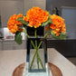 Ariane Orange Artificial Hydrangea Flowers Realistic Silk Blooms for Home Decor, Centerpieces & Arrangements Fall
