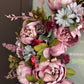 Zoey Light Purple Faux Peony Flower Wreath  23" All Season Indoor Outdoor Decor