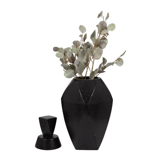 BLAKELIN LARGE BLACK LIDDED GINGER JAR 23''