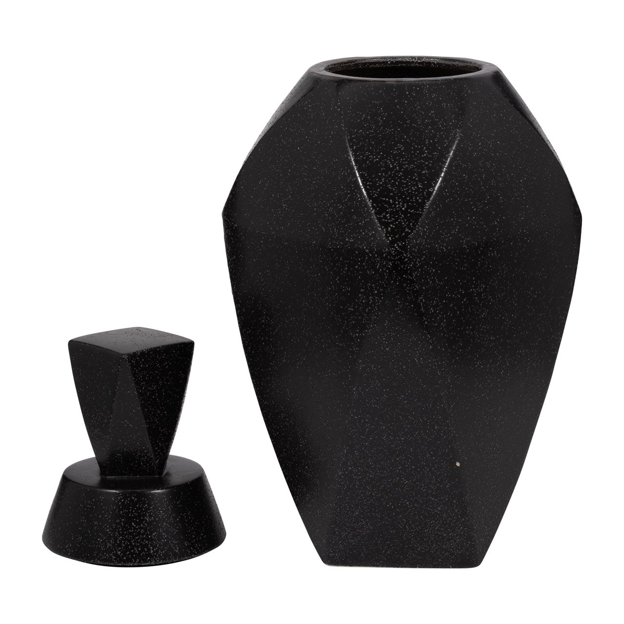BLAKELIN LARGE BLACK LIDDED GINGER JAR 23''