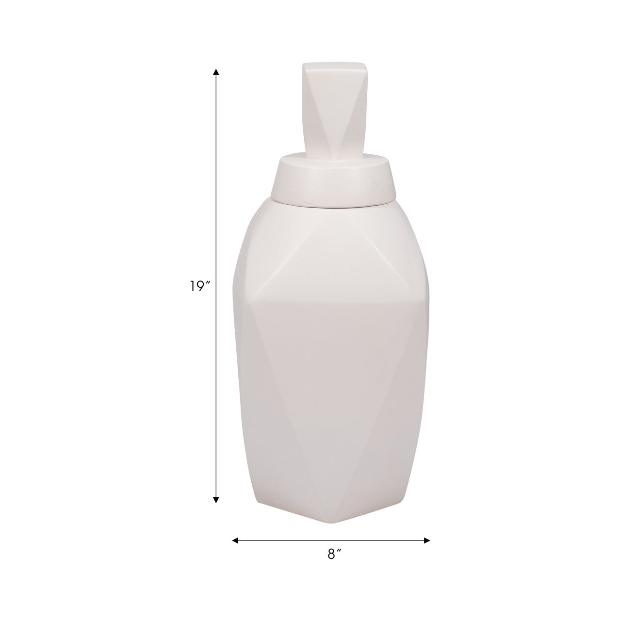 BLAKELIN SMALL WHITE LIDDED JAR