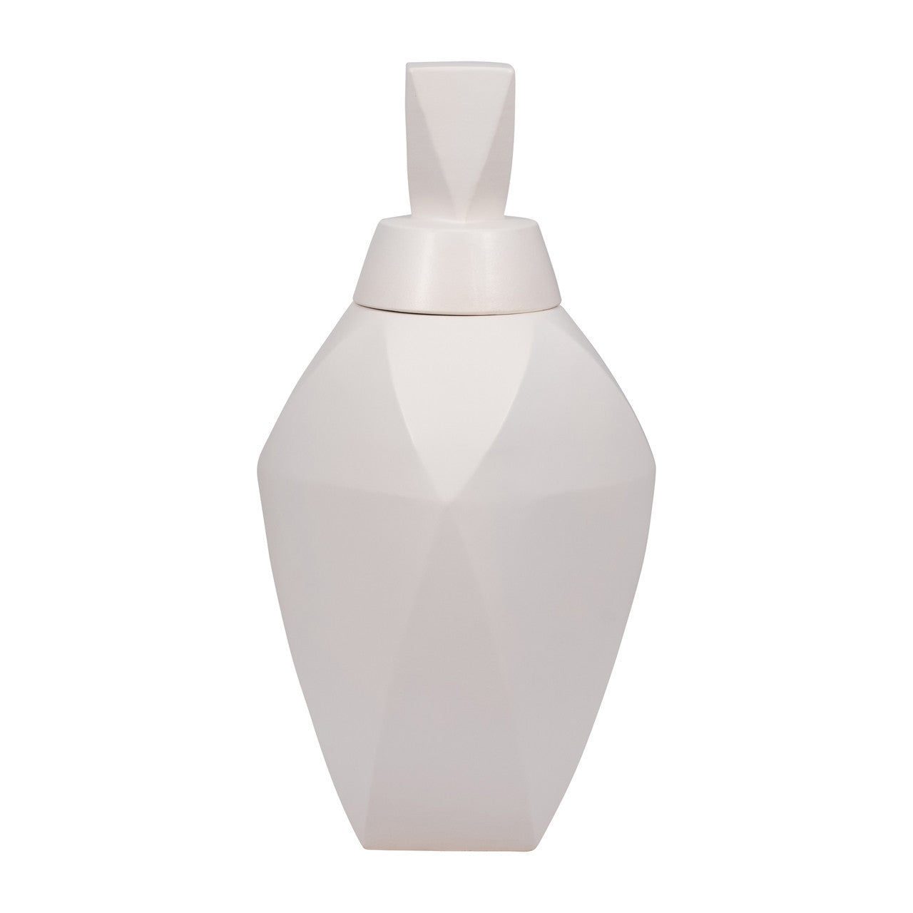 BLAKELIN LARGE WHITE LIDDED JAR 23''