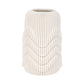 14" PROVIDENCE 3D PRINTED VASE, IVORY/BEIGE