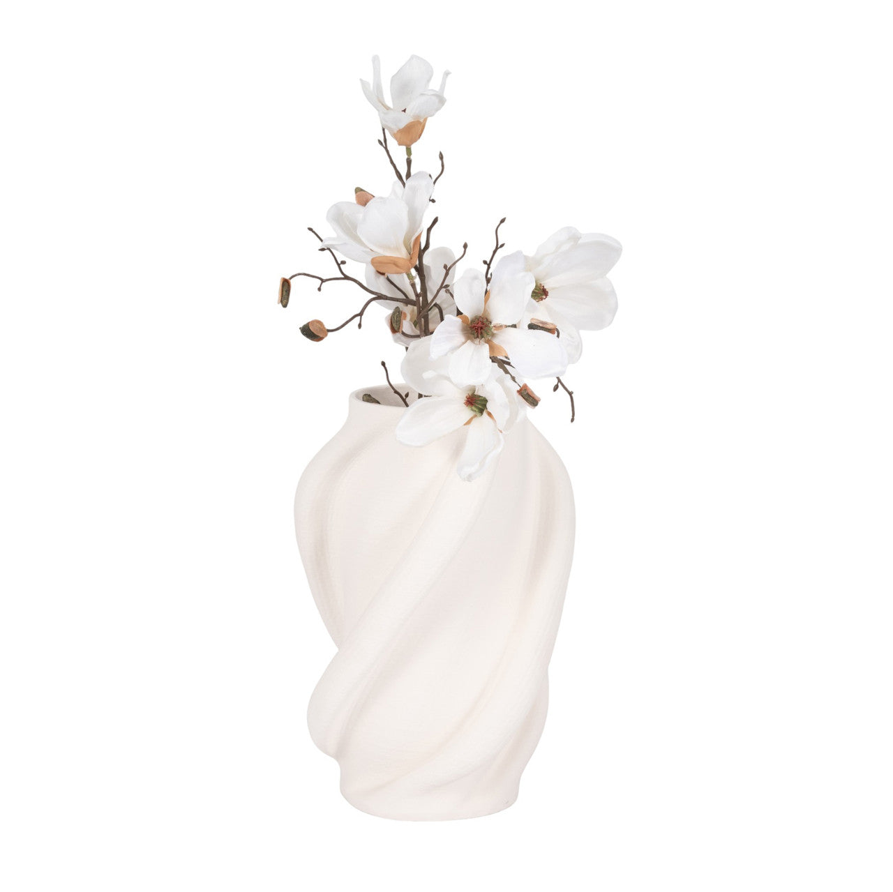 Murano Ceramic White Modern Vase 3d Printed