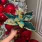 Luxe velvet poinsettia flowers

Designer Christmas floral spray

Glam Christmas flower picks

Elegant green and gold poinsettias

Premium faux holiday florals

High-end Christmas flower stems

Emerald Christmas decorations

Trendy Christmas floral accents

Velvet Christmas spray stems

Modern holiday flower decor