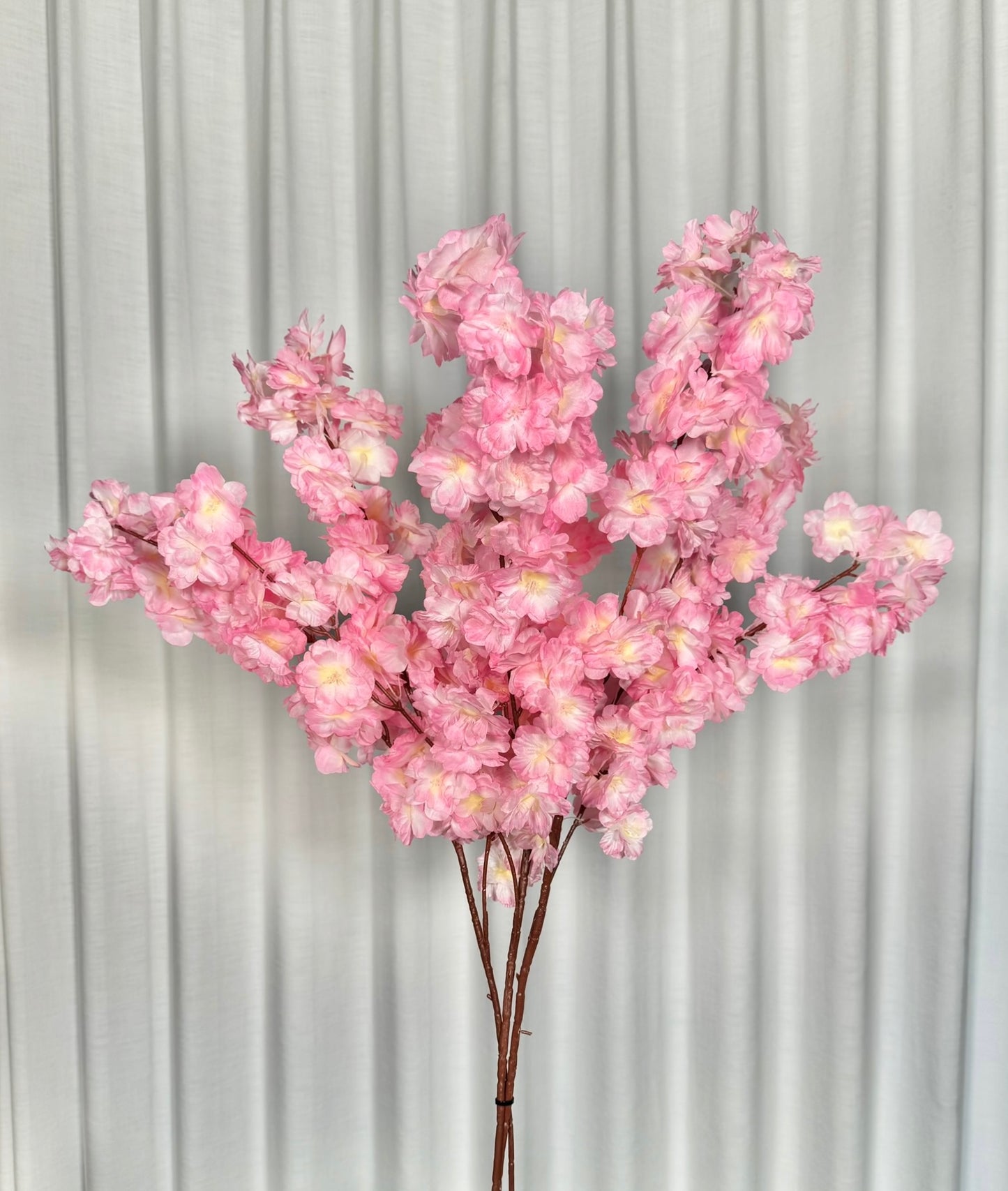 Mila Pink Silk Cherry Blossom Set of 3 Branches  36'' Wedding, Party, Event, Japan's National Flower