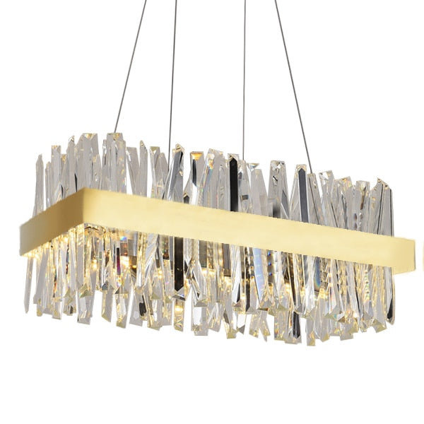 gold crystal dining room chandelier