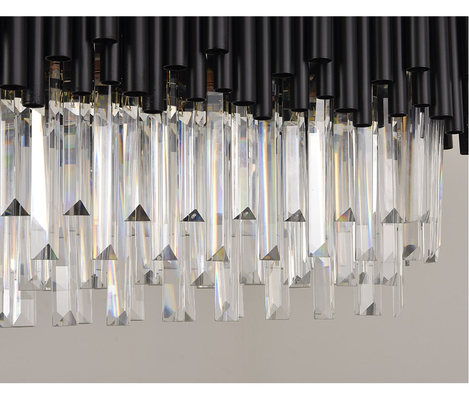 Alexander Modern Black Rectangular Chandelier