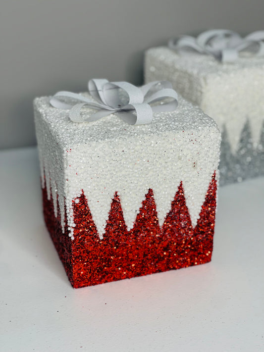 Gift Box Decor for Holidays Christmas 5.9''