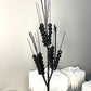Black Glittered Whimsical Floral Spray/Pick 22'' Set of 3