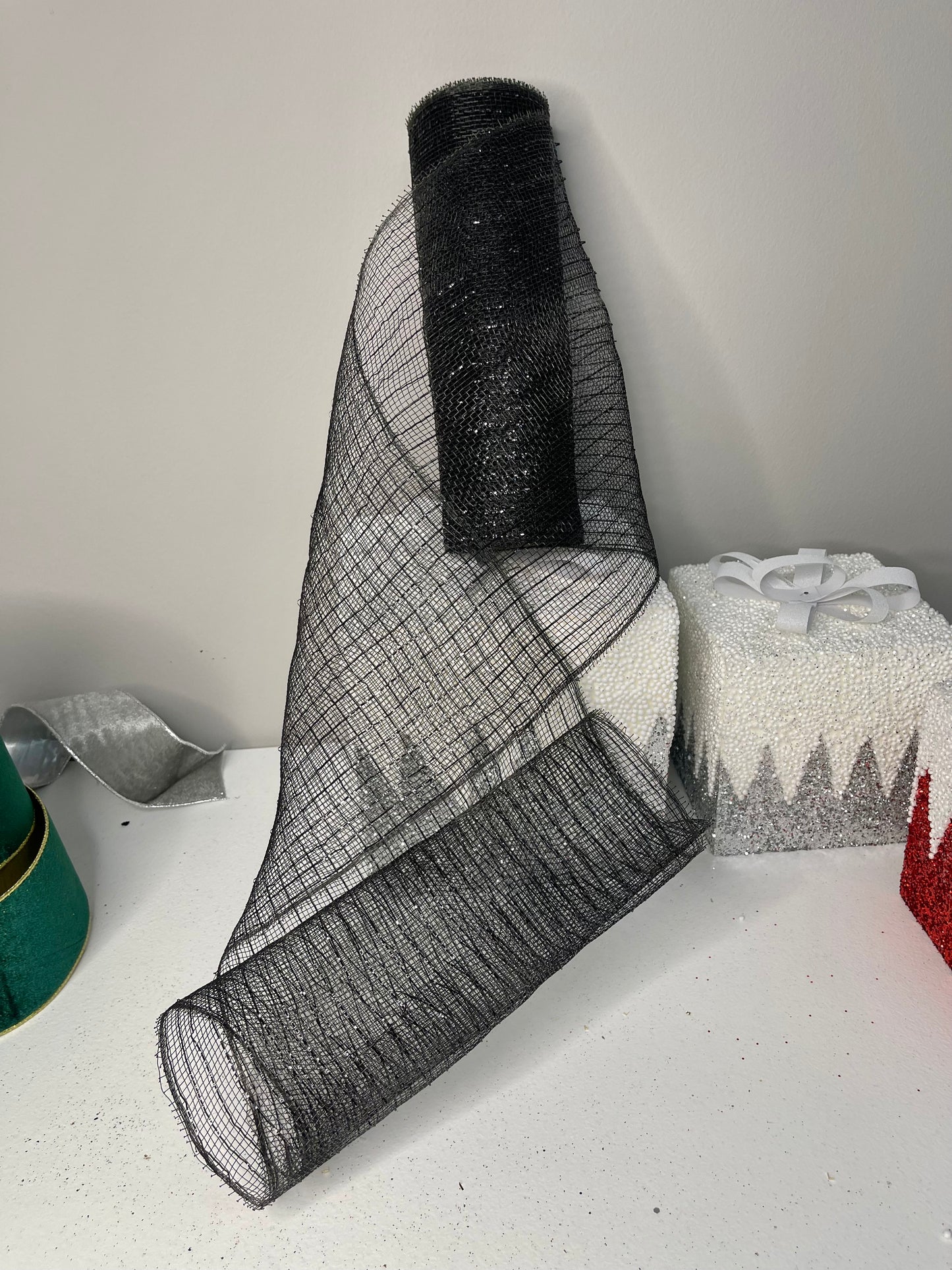 Metallic Mesh Ribbon 10'' x 8 Yards