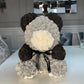 Totally Glam Large Rose Bear Rainbow Gradient Black White Grey panda bear