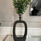 Modern Black Cut Out Vase