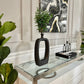 Modern Black Cut Out Vase